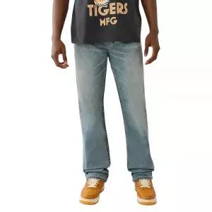 True Religion 남성용 Ricky 슈퍼 T 플랩 청바지 - 플랩 백 포켓, Alley Loop 라이트 워시, 44