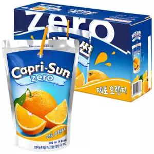 카프리썬 제로 오렌지 200ml x 10개 / 과일주스 음료수