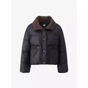 [듀엘](센텀시티점)코듀로이 배색 구스 숏 다운 D254PSG233