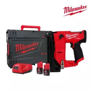 밀워키 12V 2.0Ah FUEL 18GA 충전 네일러 M12 FCN18GS-202X 배터리 세트 네일건 타카 타정기 목공