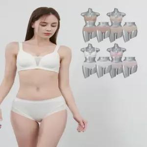 [푸마 바디웨어] 여성 노와이어 풀커버 몰드 브라팬티+세컨팬티 12종세트