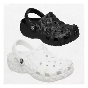 [크록스][크록스 본사]공용 클래식 지오메트릭 클로그 209563 2종 블랙 화이트 2205019