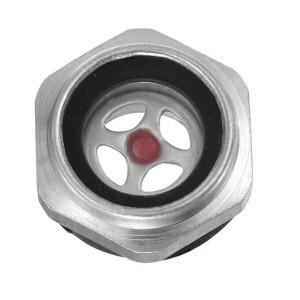 호환 1pcs 컴프레서 오일 레벨 게이지 시력 유리 1/2 수나사 알루미늄 17mm 길이 고내열성 부품