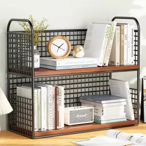 책상 위 수납 선반, 사무실 책상용 다단식 식탁 상판 정리함, 기숙사 책장