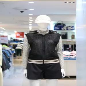 [벤제프] BR2MWTV815 BLACK 여성 전판 펀칭 풀집업 베스트