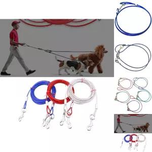 튼튼한 대형견 와이어 리드줄 6mm 3m 목줄 산책용품/애견/용품/중형/견목줄/진돗개/강아지/와이어줄/개리드