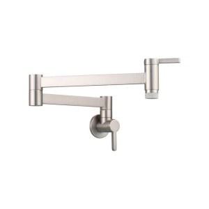 매립형 관절수전 싱크 도금 크롬 세면대 벽부착 회전 확장