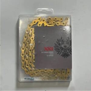 스램 XX1 이글 자전거 체인 12단 126링크 MTB 로드 바이크  핀 골드 색상 호환 부품 12v