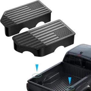 2015-2022 GMC 캐년/쉐비 콜로라도 트럭 침대 레일 홀 플러그 스테이킹 포켓 캡 커버 액세서리(2개 세트)를