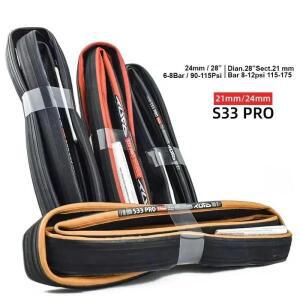 TUFO S33 PRO 로드 바이크 관형 타이어, 자전거 타이어 고정 기어 타이어, 700C 자전거 타이어 부품, 블랙,