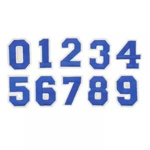 리폼 파랑 옷 숫자 와펜 붙이는 자수 패치 ZWE528FC