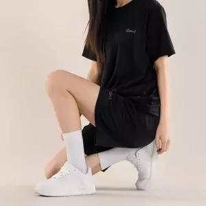 에어메쉬 반팔 라운드 티셔츠 반바지 밴딩 트레이닝 헬스복