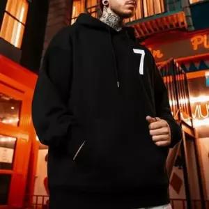 레터링 3컬러 후드티 기모 IS-TS74 남성 넘버링