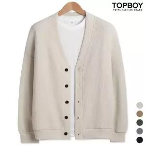 [탑보이][탑보이] 베네치아 오버핏 브이넥 가디건 (RW412)