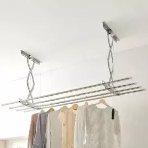 베란다건조대 천장 빨래건조대 올스텐2단 베란다 천정 건조대 봉