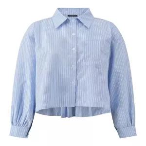 [나인식스뉴욕]스프라이트 오버핏 카라넥 긴팔 셔츠 (NQ1BA005L0)