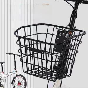 접이식 자전거 앞바구니 전기 라이딩 장비 특수 홀더 금속 재질 중간 크기