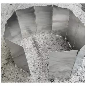 국산 고급 알루미늄 버너바람막이 휴대용 캠핑 낚시 등산 초경량 바람막이 가스렌지바람막이 낚시바람막이