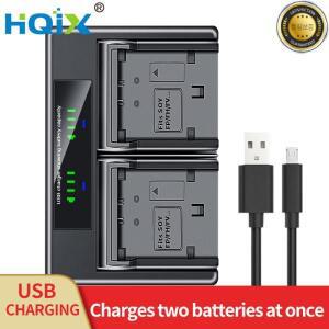 HQIX 적용 가능 Sony HDR-CX450 CX550 CX760E XR150E 카메라 NP-FV100 듀얼 충전기 배터리