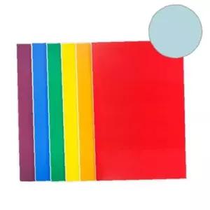 (현진) 단면칼라보드롱/우드락 미니 MCB-33 하늘색/290x440mm 갑(15개입)