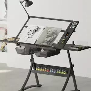 제도판 도면 작업대 조경기능사 리프트 스탠드 책상