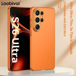 삼성 갤럭시 S26 울트라용 초박형 무광 비즈니스 투명 케이스, 렌즈 보호, 충격 방지, 스킨 느낌의 하드 커