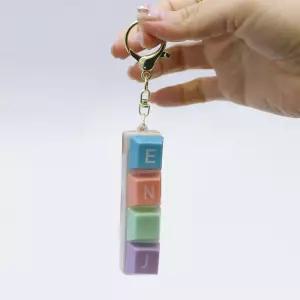 MBTI 키보드 4구 딸깍이 키링 가방 열쇠고리 피젯토이 자동차키링 초등학생 선물 열쇠고리 키캡 - 1p