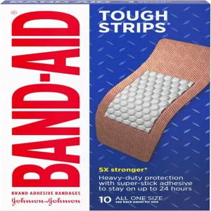 Band-AID 브랜드 멸균 질긴 스트립 접착 붕대 응급 처치 및 관리 경미한 긁힘에 대한 내구성 보호 편안함