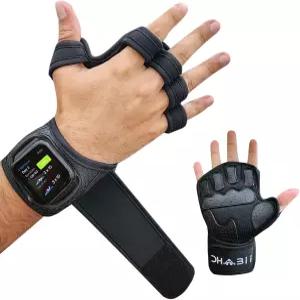 남성용 다비 운동 장갑 손목 랩 지지 기능이 있는 스마트워치 호환 통풍 체육관 뛰어난 그립감으로