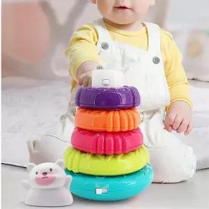 아기 오뚝이 0살 9개월 소리나는 링쌓기 두돌 아동