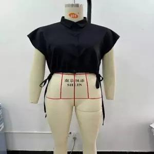 포뇨 여친 봄 민소매 숏 스트랩 터틀넥 셔츠 싱글 OPH1