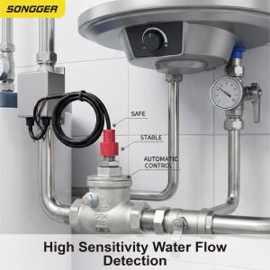 스테인리스 패들형 유량 스위치 DN20 G3/4 SPDT 고온용 보일러 펌프 보호 인라인 설치 산업용