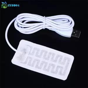 1Pcs 열전기 USB 장갑 히터 가열 탄소 섬유 천 스키 겨울 난방 필름 패드