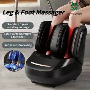 JinKaiRui 전기 롤러 발 마사지기 가열 주무르기 다리 종아리 마사지 에어백 포장 피로 해소 관리 선물