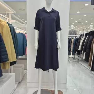 [프렐린]프렐린  5부 소매 카라넥 원피스/RJO252S10_OD