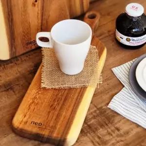 도마 원목 서빙 롱플레이팅 우드 핸들 40cm 주방용품 요리도구