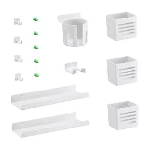 타공판 액세서리 페그 보드 악세서리 세트 화이트 벽면수납 정리대