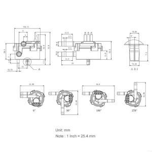Y3NB 5-18V 6mm 호스 바브 엔드 워터 플로우 센서 커피 머신 온수 청정기