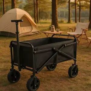 웨건 카트 대용량 접이식 야외용 폴딩 트레일러 수레 캠핑