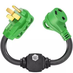 일러용 50A에서 30A까지의 RV 어댑터 및 서지 프로텍터 - 회로 차단기가 NEMA 4-50P에서 TT-30R 그 ETL에