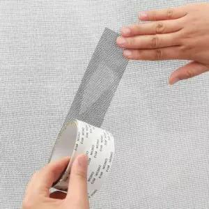 방충망 보수 테이프 롤타입 5cm 2M 2개 그레이