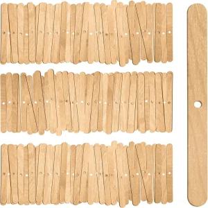 VViViD 나무 양초 심지 홀더 클립 150개 키트 제작용 중앙 장치 길이 4.5인치