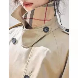 엘럽 여친 하프 연두 봄 코트 뉴웰론 체크 트렌치 박템1