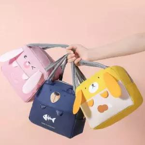 [골드스마일]보냉가방 애니멀 도시락 가방 4종 세트