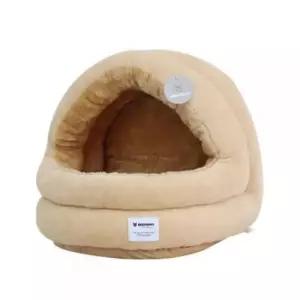 고양이집 강아지 극세사 동글 하우스 브라운 고양이 숨숨집 1P