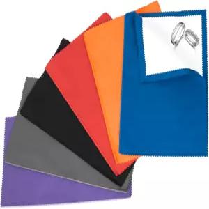 금 은 백금 다이아몬드 스테인리스 스틸 청소를 위한 6가지 PCS 주얼리 연마 천 10x12인치 부드러운 순면