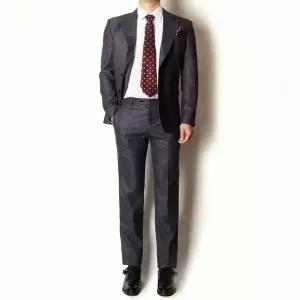 [하프클럽/셀러허브_여성트랜드패션]투톤 네이비 남성정장 면접 패션 정장