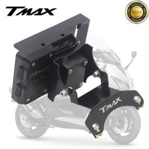오토바이 전면 전화 스탠드 홀더 스마트 폰 GPS 네비게이션 플레이트 브래킷 YAMAHA TMAX 530 2017-2019