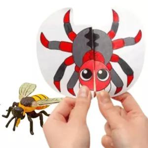 유치원 곤충한살이 피규어 성장 북아트만들기 세트 종이 7세