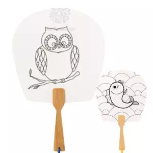 5set 초등 여름 평부채만들기 쉬운 종이도안 세트 방과후수업